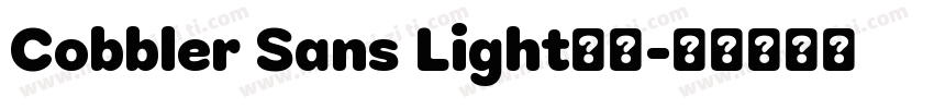 Cobbler Sans Light字体字体转换